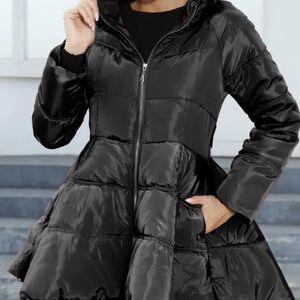 Women's Black Puffer Jacket